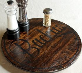 ikea hack how to easily personalize an 8 ikea lazy susan, crafts, how to, kitchen design