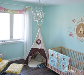 a diy teepee reading tent for a toddler room, bedroom ideas, diy, reupholster