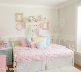 from dark and dingy to fit for a princess, bedroom ideas, home decor, painting