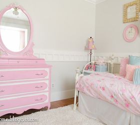 from dark and dingy to fit for a princess, bedroom ideas, home decor, painting