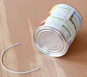 upcycled tin lantern for valentine s day, crafts, repurposing upcycling, seasonal holiday decor, valentines day ideas, Supplies a recycled tin can a wire hanger