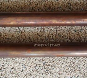 diy copper drapery rods an inexpensive alternative for drapery rods, window treatments, windows