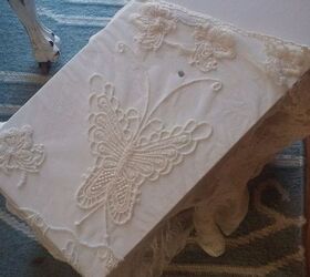 you can give old things new life, painted furniture