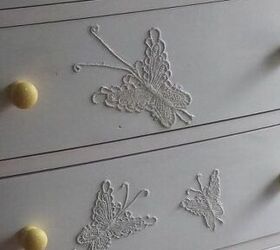 you can give old things new life, painted furniture