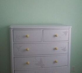 you can give old things new life, painted furniture