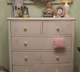 you can give old things new life, painted furniture