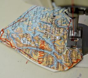 upcycle old maps into personalised heart treat bags for valentines, crafts, repurposing upcycling, seasonal holiday decor, valentines day ideas