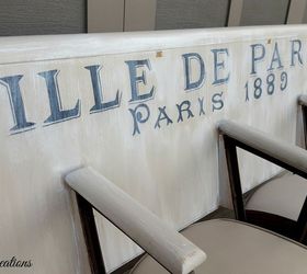 church pew to paris new, chalk paint, painted furniture, repurposing upcycling