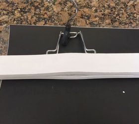 recipe holder using a pants hanger vinyl lettering, crafts, repurposing upcycling