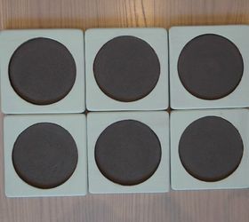 thrift item upcycled into family night themed coasters, chalkboard paint, crafts, repurposing upcycling
