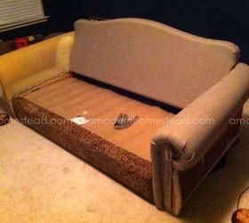 100 couch makeover custom decor on a dime, diy, painted furniture, reupholster