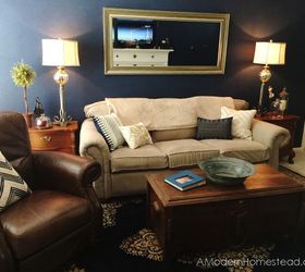 100 couch makeover custom decor on a dime, diy, painted furniture, reupholster