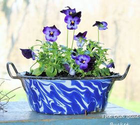 vintage planters, container gardening, gardening, home decor