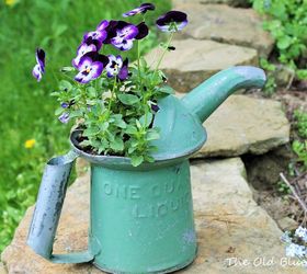 vintage planters, container gardening, gardening, home decor