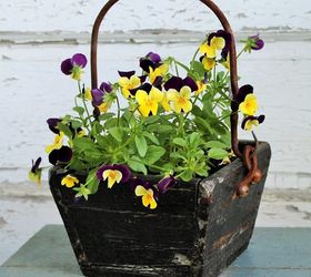 vintage planters, container gardening, gardening, home decor