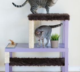 make a homemade cat condo, diy, painted furniture, pets, pets animals