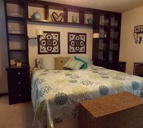 a master bedroom went from plain to wow, bedroom ideas, diy, organizing, storage ideas