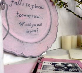 valentine message painted plates, crafts, seasonal holiday decor, valentines day ideas