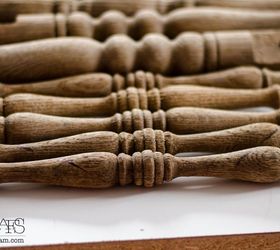 heart art from old spindles, crafts, repurposing upcycling, seasonal holiday decor, valentines day ideas