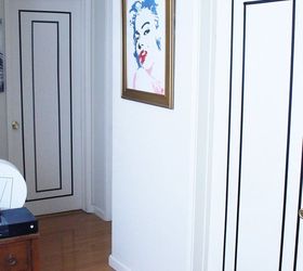 rental friendly diy door decor with washi tape, doors, wall decor