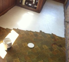 my 50 floor, diy, flooring, painting, Priming is essential for success