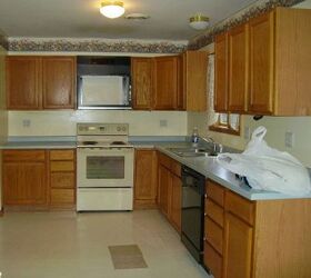 budget kitchen makeover, appliances, countertops, diy, flooring, kitchen backsplash, kitchen design, painting