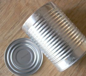 concrete vases from tin cans, concrete masonry, container gardening, diy, repurposing upcycling