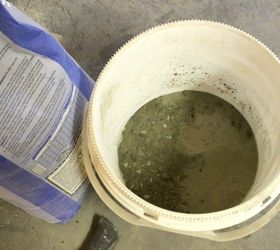 concrete vases from tin cans, concrete masonry, container gardening, diy, repurposing upcycling