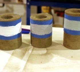 concrete vases from tin cans, concrete masonry, container gardening, diy, repurposing upcycling