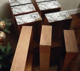 decoupage antique desk makeover, decoupage, painted furniture, repurposing upcycling