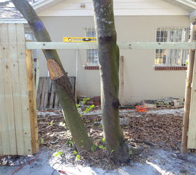 wood fence upgrade, diy, fences, home improvement, outdoor living, woodworking projects