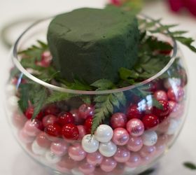 diy bubblegum bowl valentine centerpiece, flowers, seasonal holiday decor, valentines day ideas