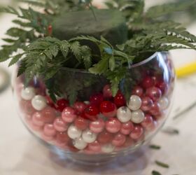 diy bubblegum bowl valentine centerpiece, flowers, seasonal holiday decor, valentines day ideas