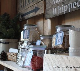 creating an adirondack style hot cocoa bar, diy, entertainment rec rooms, outdoor furniture, outdoor living, seasonal holiday decor, woodworking projects