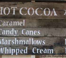 creating an adirondack style hot cocoa bar, diy, entertainment rec rooms, outdoor furniture, outdoor living, seasonal holiday decor, woodworking projects