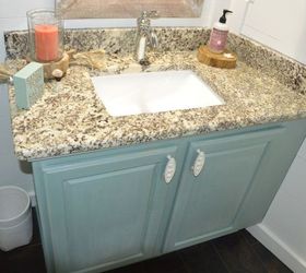 from red and dark to white and bright bathroom makeover, bathroom ideas, diy, painted furniture, painting