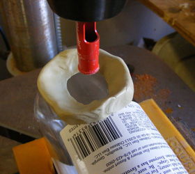 a cool way to drill glass bottles, crafts, diy, how to, repurposing upcycling, tools