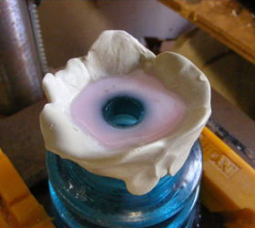 a cool way to drill glass bottles, crafts, diy, how to, repurposing upcycling, tools