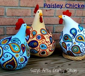 how to make paisley chickens, crafts, how to, repurposing upcycling