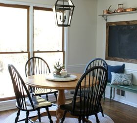 a simple colonial breakfast nook makeover, dining room ideas, home decor, kitchen design