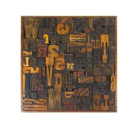 faux letterpress printing block diy art, crafts, wall decor