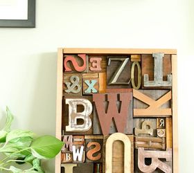 faux letterpress printing block diy art, crafts, wall decor