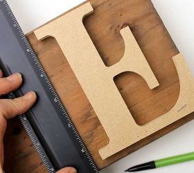 faux letterpress printing block diy art, crafts, wall decor