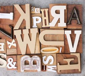 faux letterpress printing block diy art, crafts, wall decor