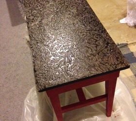 redone piano bench, painted furniture