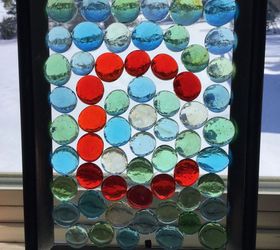 inexpensive glass gem sun catcher, crafts, home decor, repurposing upcycling