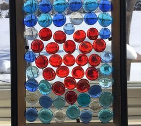inexpensive glass gem sun catcher, crafts, home decor, repurposing upcycling
