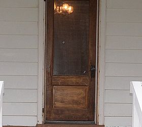new red front door at the flip house, curb appeal, diy, doors, painting