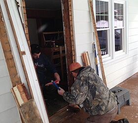 new red front door at the flip house, curb appeal, diy, doors, painting