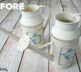 how to create a faux galvanized metal finish, container gardening, crafts, gardening